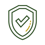 icon of shield with checkmark seymour tool and die